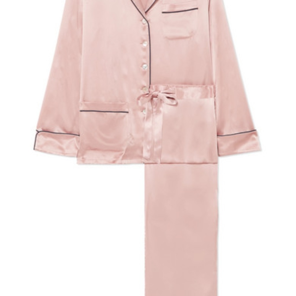 NWT Pink Satin Pajama Set PERFECT GIFT- RESTOCKED! - Picture 2 of 3